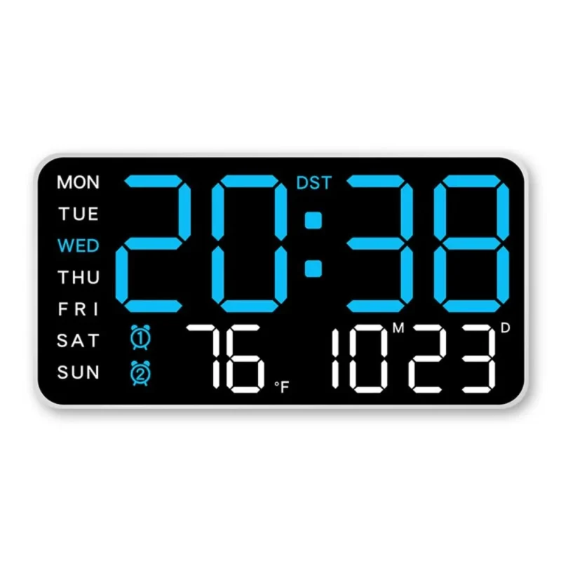 LED Wall Mounted Digital Alarm Clock